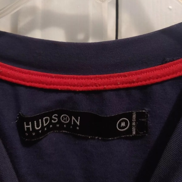 Hudson Outerwear PAID IN FULL 1988 MEDIUM Jersey Vinyl Logo Stripes Shirt - Picture 5 of 5